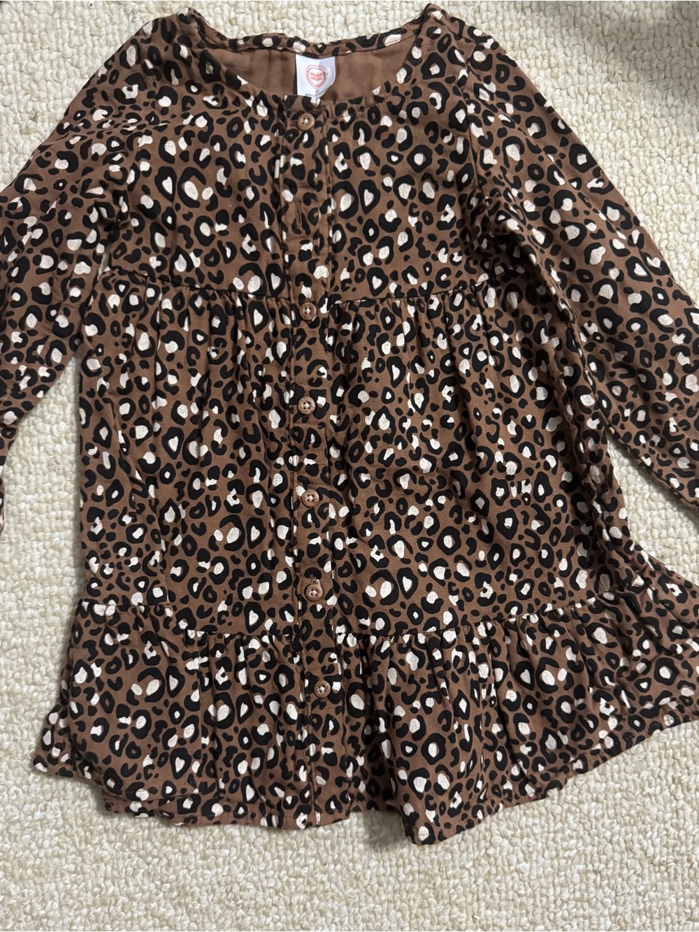 Toddler Girls Cheetah Print Dress